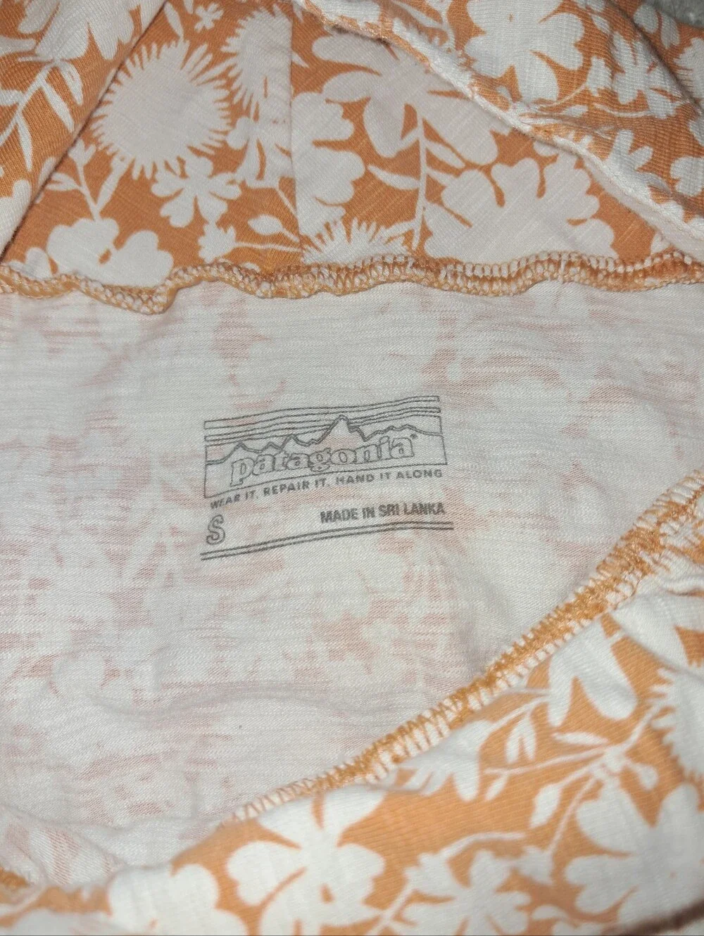Patagonia brand Women's size small floral print, organic cotton blend dress - Picture 6 of 7